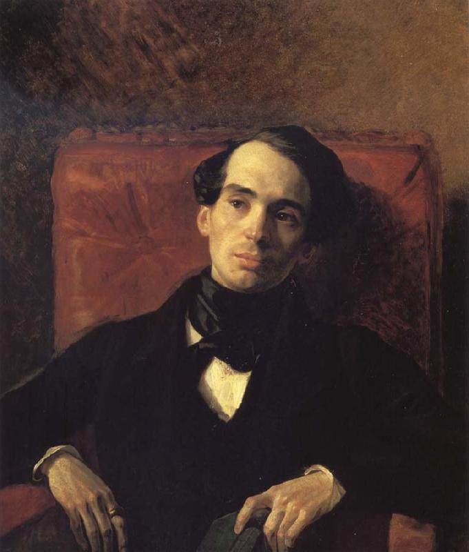 Karl Briullov Portrait of alexander strugovshchikov oil painting picture